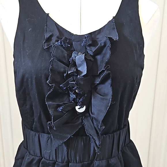 J. Crew Honore Black Ruffle Embellished Dress - Picture 7 of 8